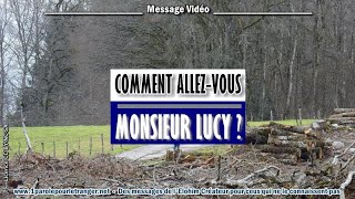 Comment allez vous ce matin Monsieur Lucy ?