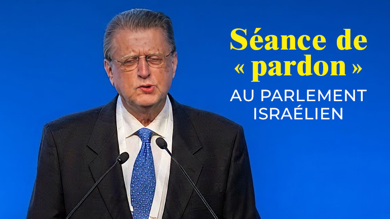 Séance de pardon au Parlement Israélien
